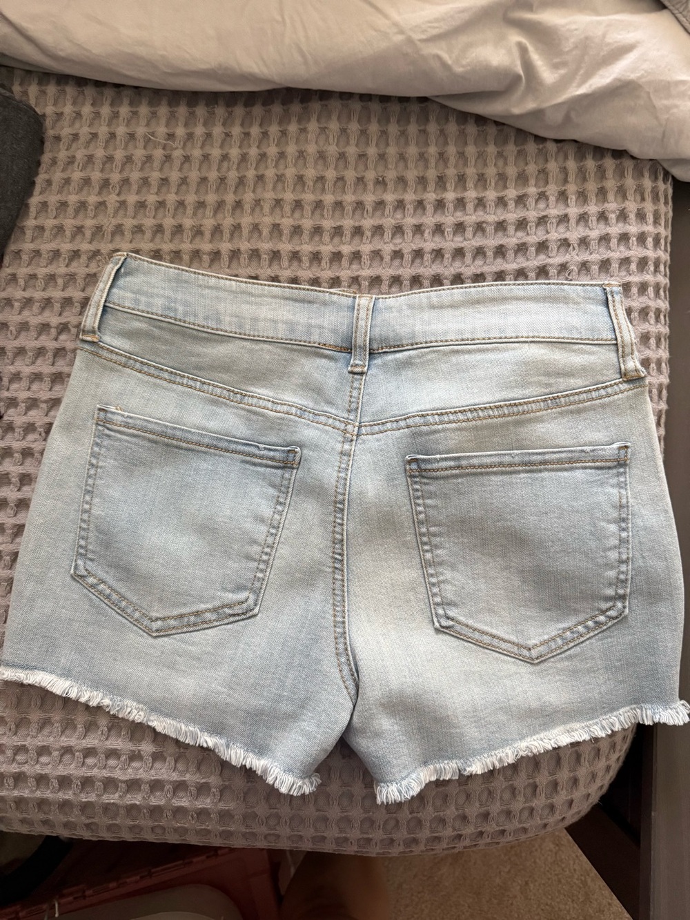 NWT light wash denim shorts